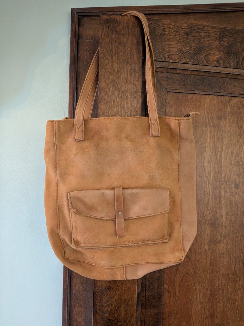 Raven + Lily Butterscotch Leather Tote Purse Joanna Gaines Magnolia